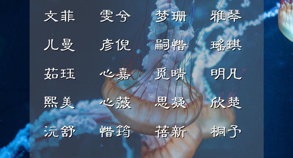 优雅的两个字名字起什么好（这里有11个推荐）