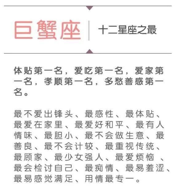 超全分析十二星座之最（各种排行榜全面分析）